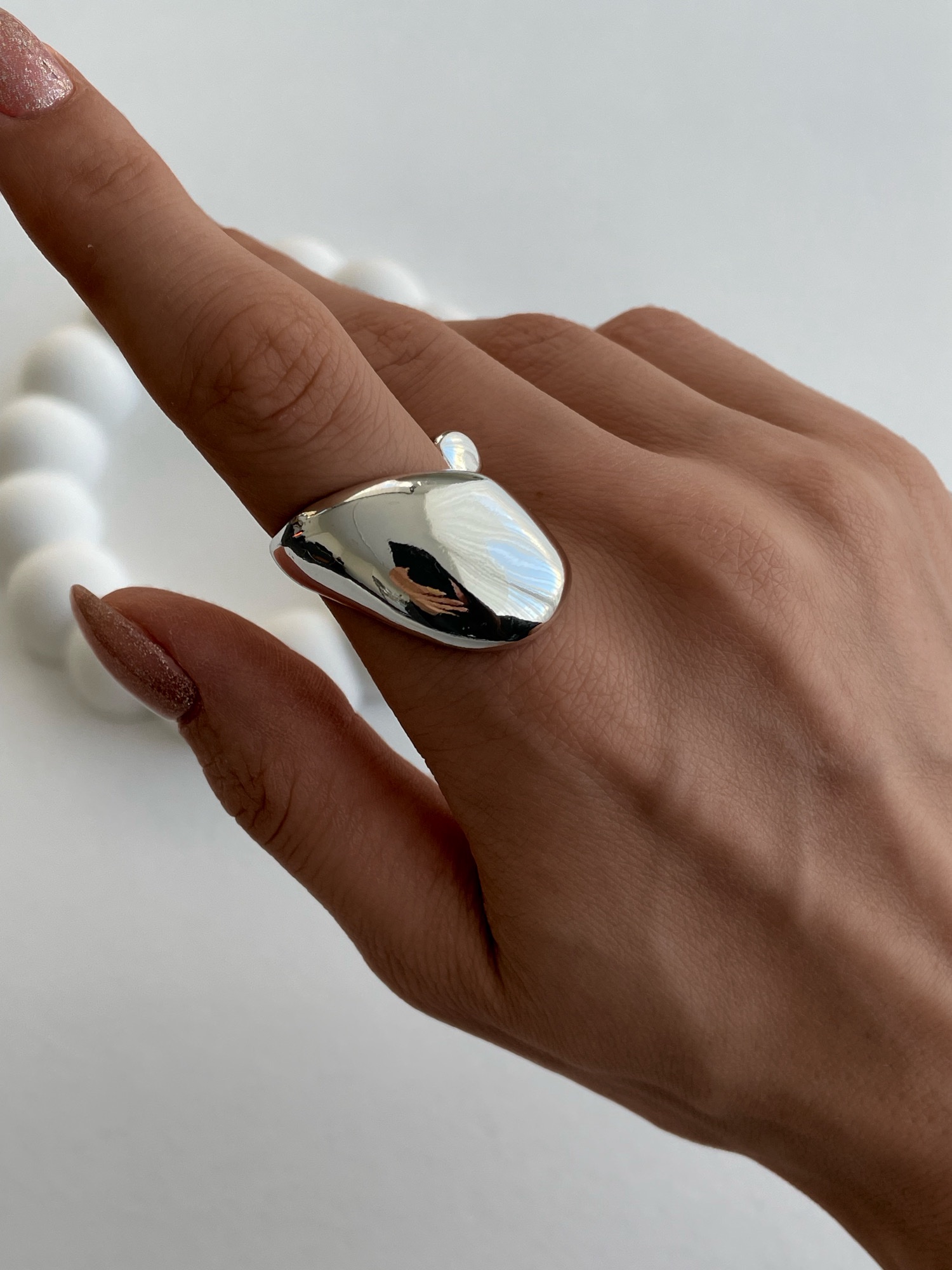 img_0989 Özel Seri Damla Tasarım Gümüş Marka Yüzük