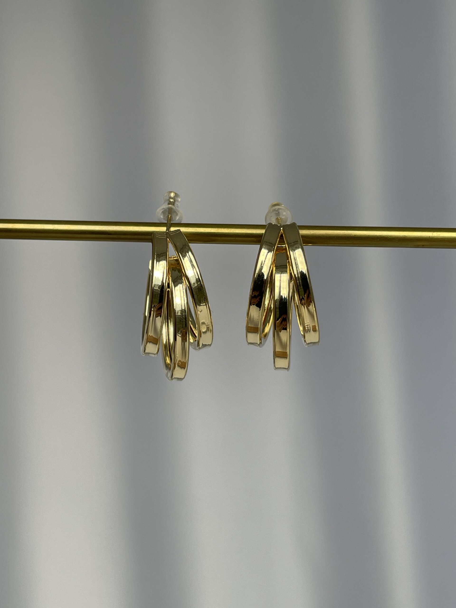 img_1057 Özel Seri Gold Üçlü Halka Küpe