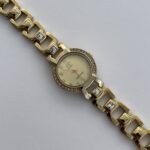 Çelik Zirkon Taşlı Vintage Gold Saat