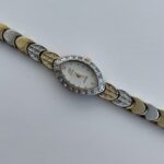 Çelik Zirkon Taşlı Vintage Gold & Gümüş Saat