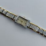 Çelik Zirkon Taşlı Vintage Gold & Gümüş Saat
