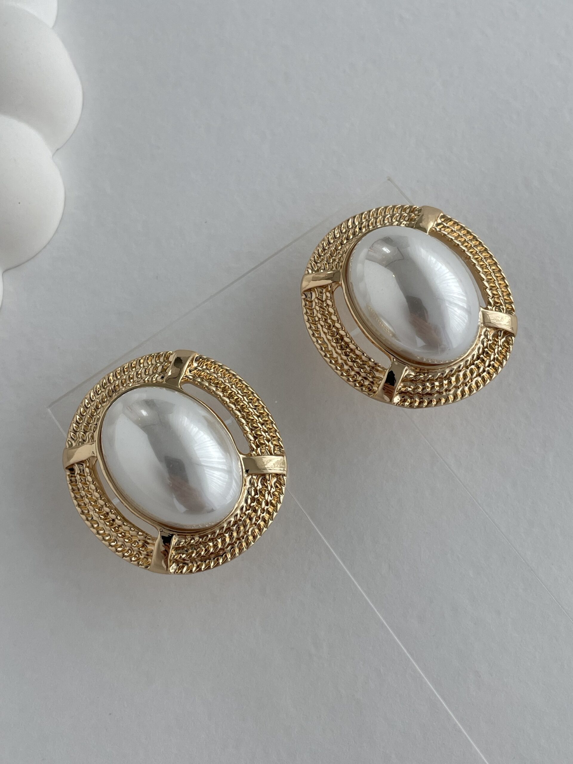 img_2409 Özel Seri İnci Detay Büyük Gold Küpe 3.5cm