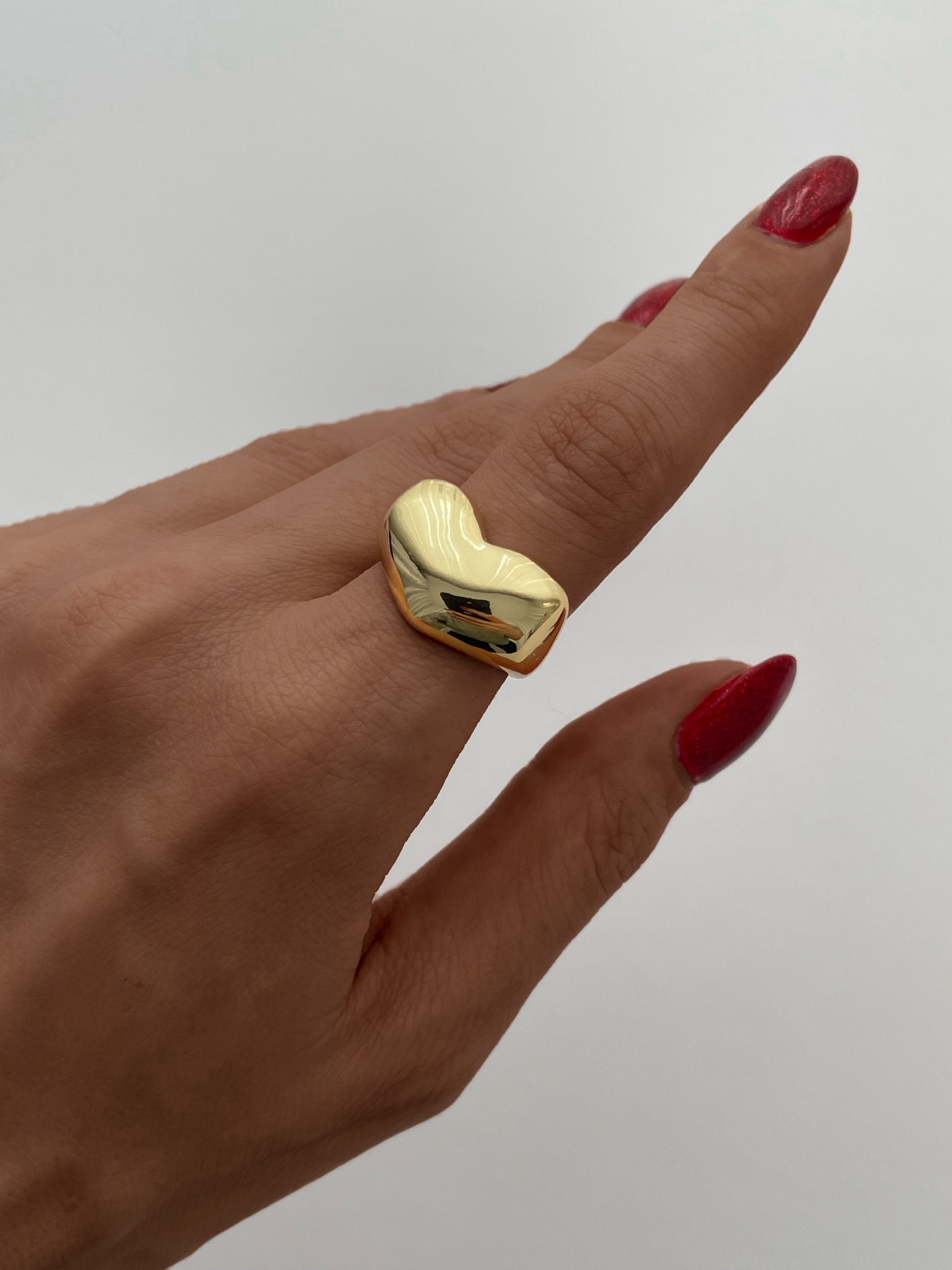 img_6740 Özel Seri Kalp Tasarım Ayarlanabilir Gold Yüzük