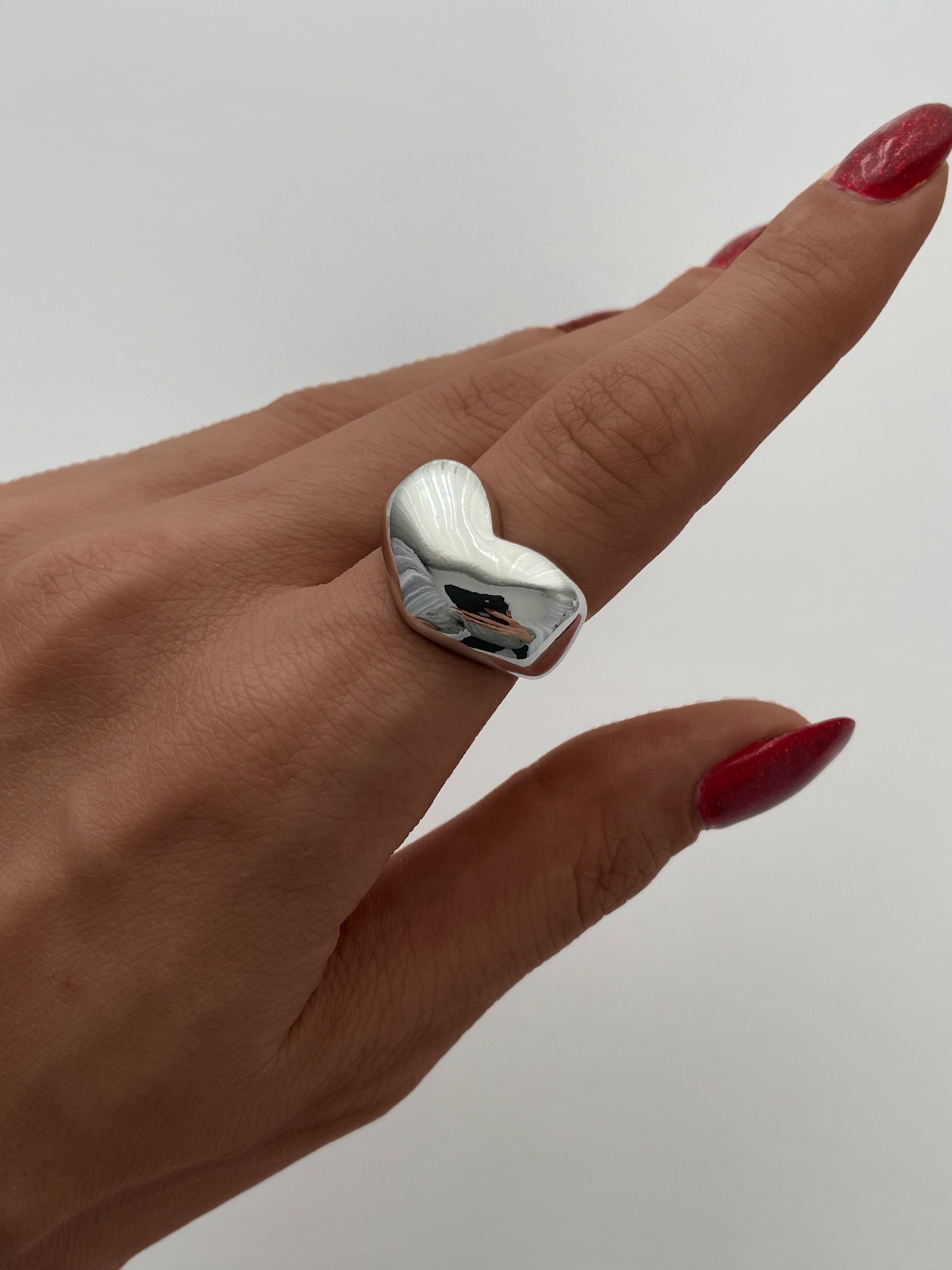 img_6791 Özel Seri Kalp Tasarım Ayarlanabilir Gümüş Yüzük