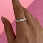 In Love Seri Tek Sıra Zirkon Taşlı Gümüş Ayarlanabilir Yüzük