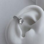 Özel Seri Tek Taş Gümüş Earcuff