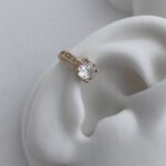 Özel Seri Tek Taş Gold Earcuff
