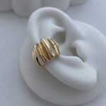 Özel Seri Tırtık Model Gold Earcuff