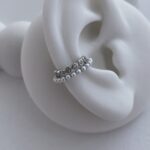 Özel Seri Zirkon Taşlı İnci Detay Gümüş Earcuff