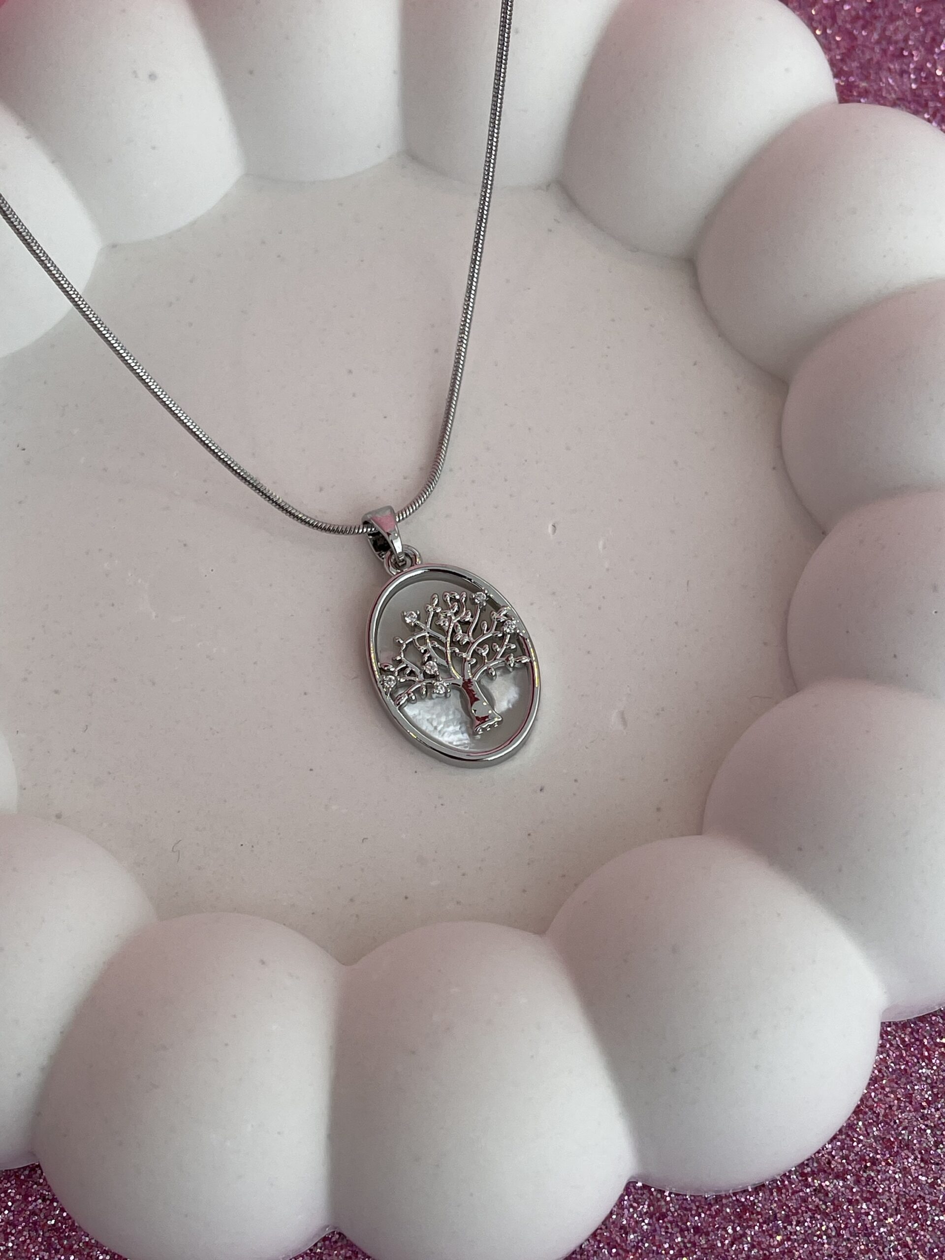 img_3478 In Love Seri Çelik Ağaç Tasarım Gümüş Kolye
