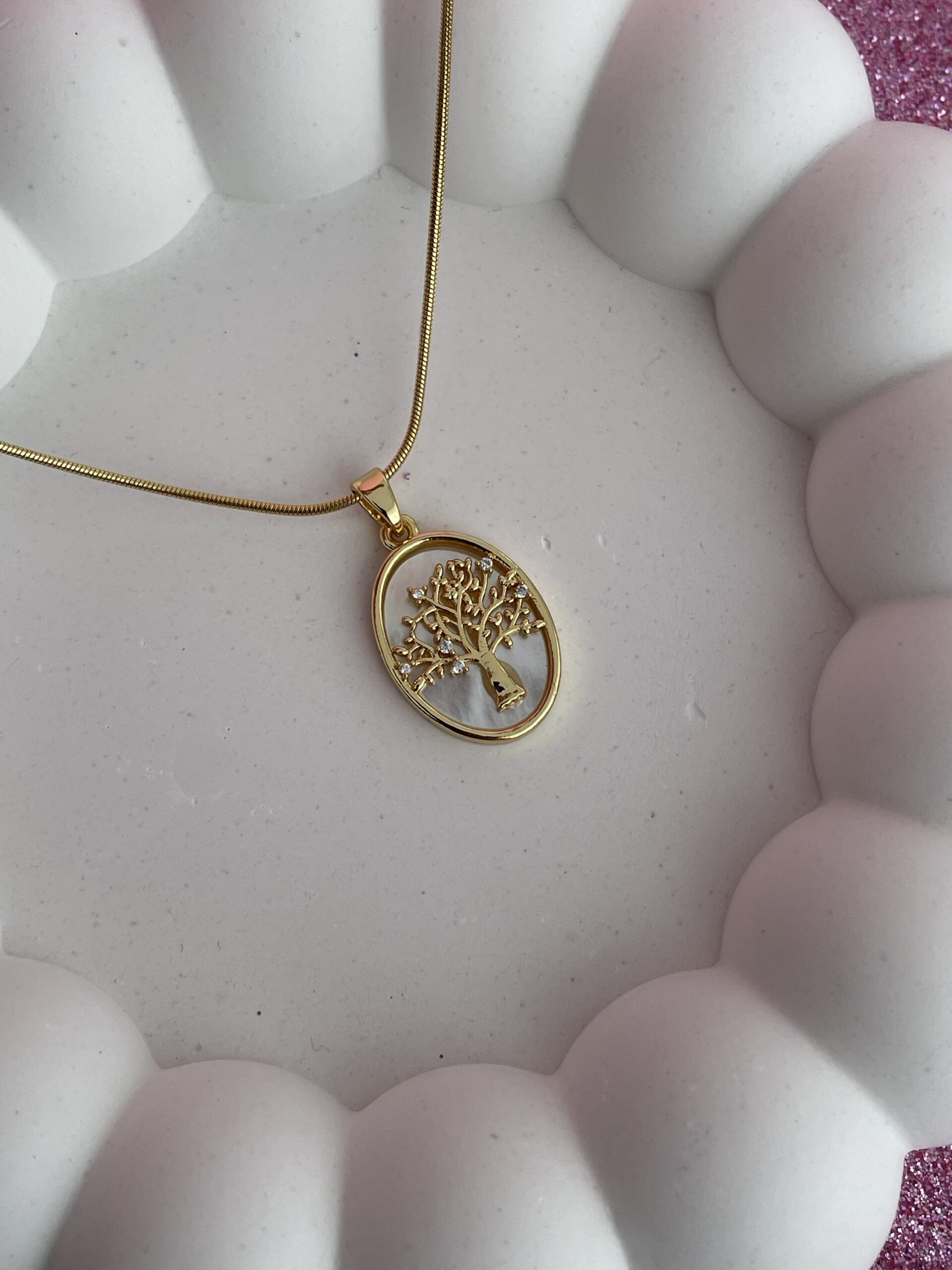 img_3526 In Love Seri Çelik Ağaç Tasarım Gold Kolye