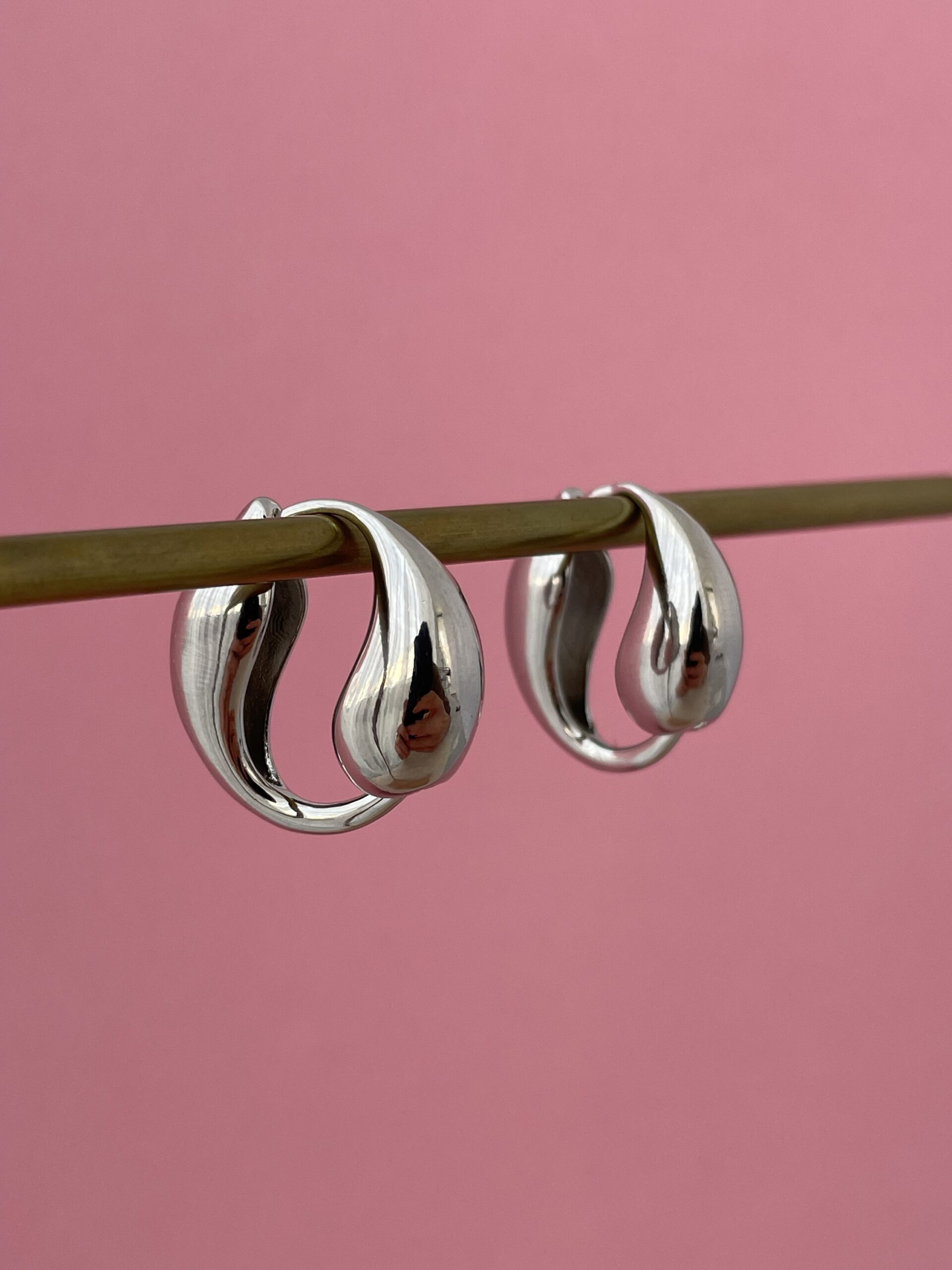 img_3818 In Love Seri Çift Taraflı Daire Tasarım Gümüş Marka Küpe