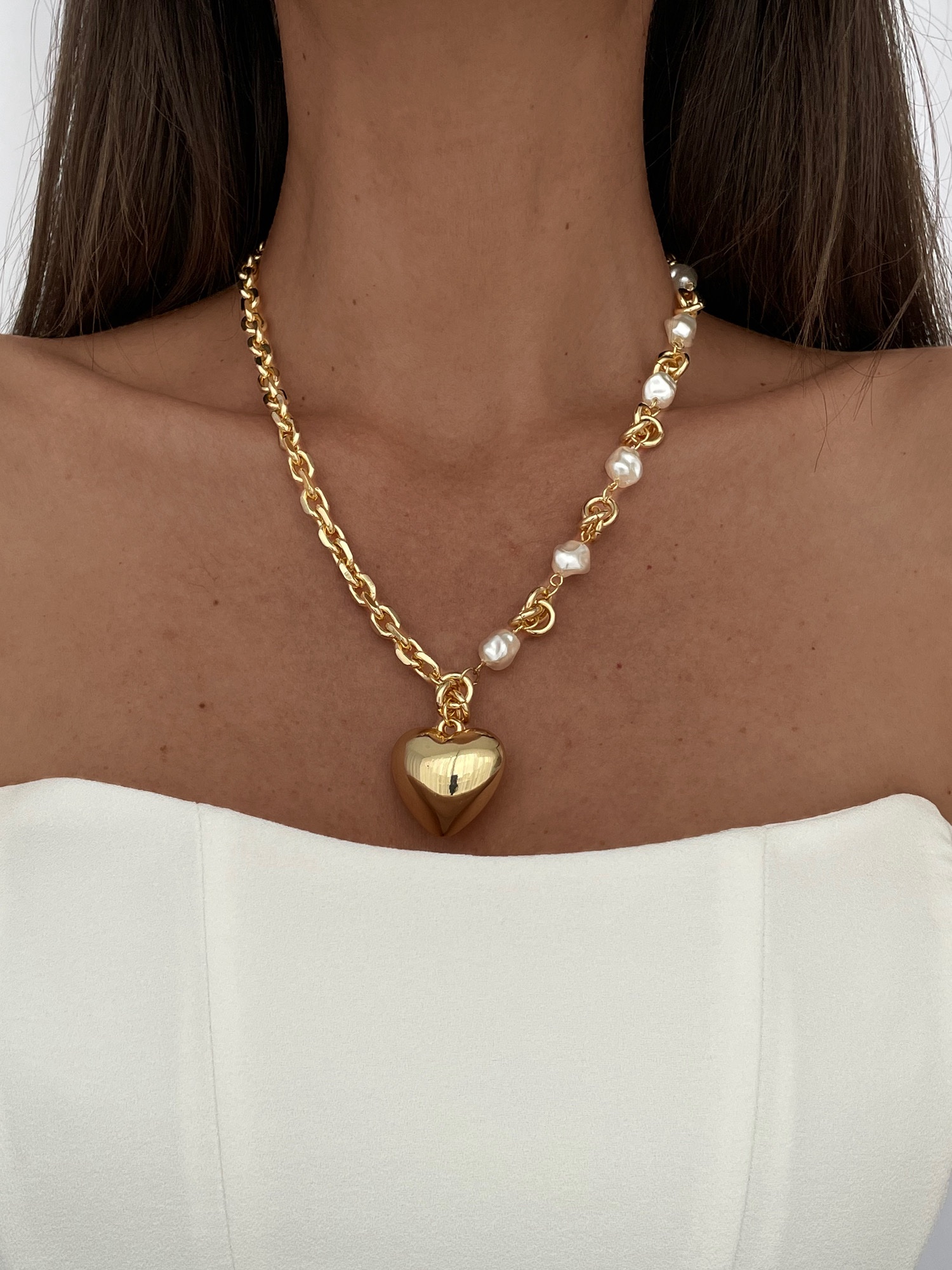 img_4221-2 Özel Seri Kalp Tasarım İncili Gold Kolye