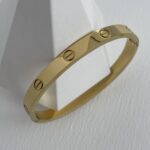 Çelik Marka Gold Kelepçe Bileklik 5.5*4.5cm