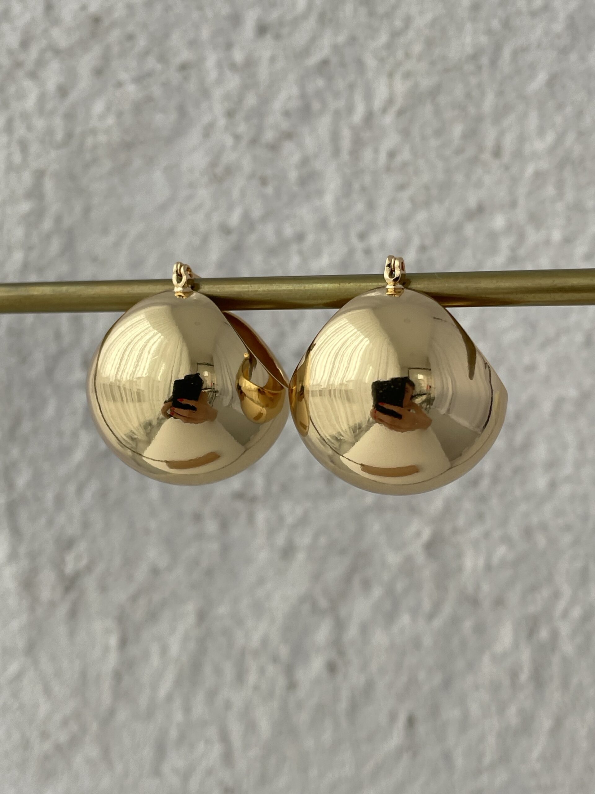 img_4678 Özel Seri Geometrik Desen Gold Top Küpe