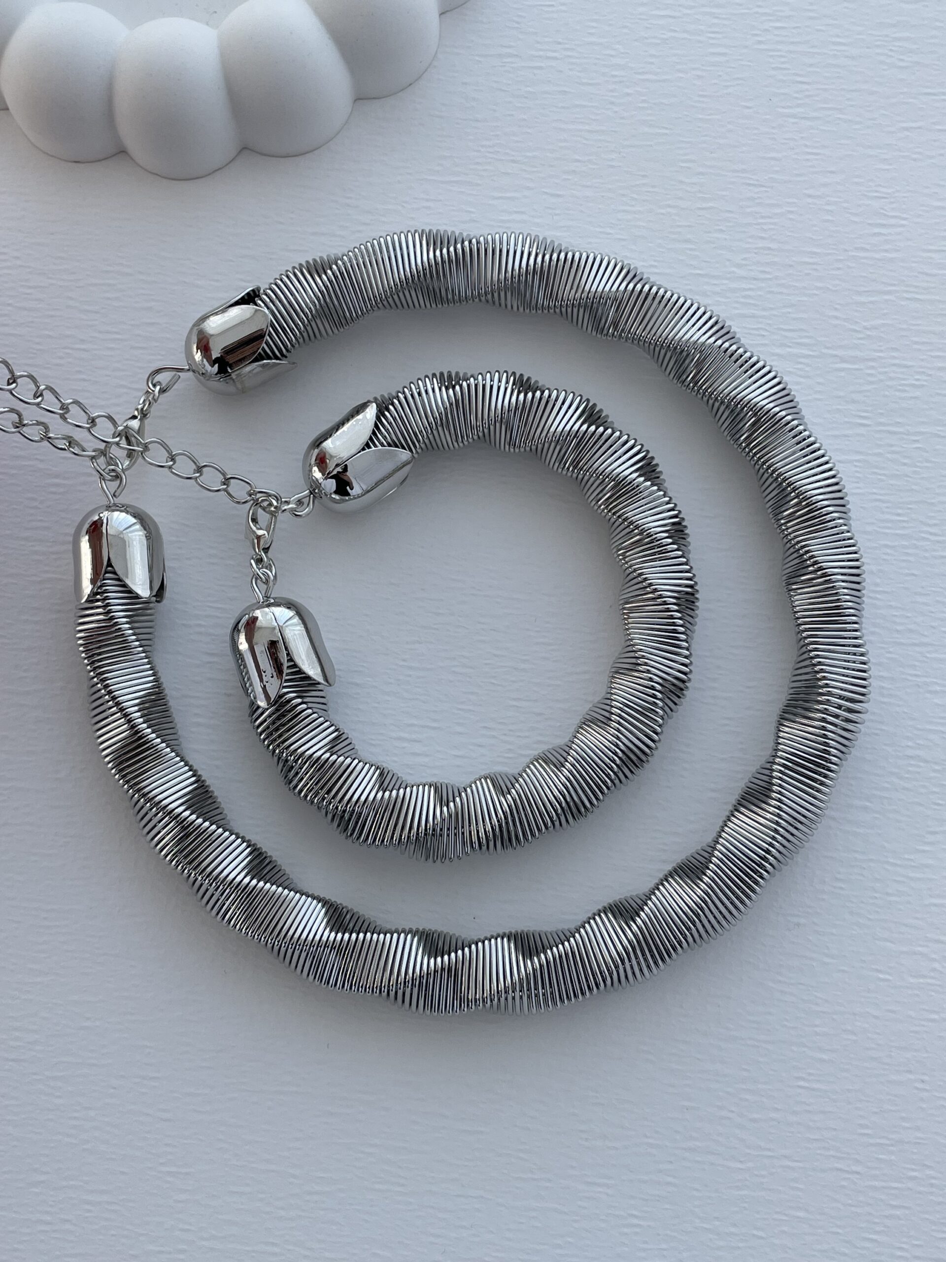 img_4945 Özel Seri Burgu Desen Kalın Marka Gümüş Kolye Bileklik Seti