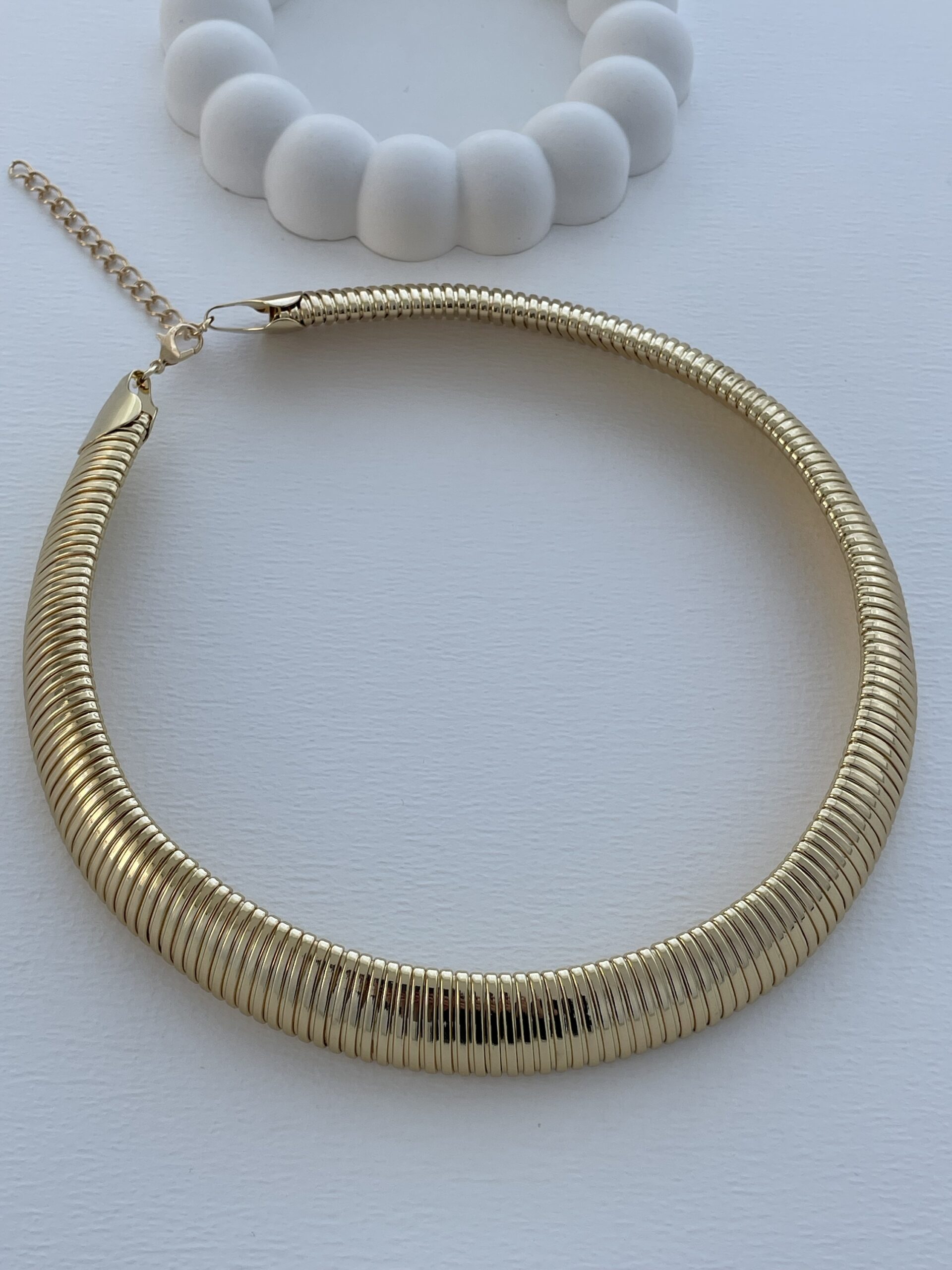 img_4983 Özel Seri Kalın Tırtıklı Marka Model Gold Choker Kolye