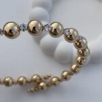 Özel Seri Tek Taş Gold Top Choker Kolye