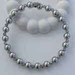 Özel Seri Tek Taş Gümüş Top Choker Kolye