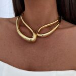 Özel Seri Marka Model Gold Choker Kolye