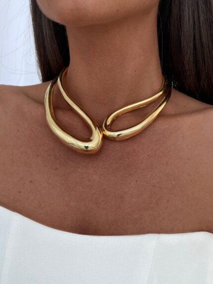 Özel Seri Marka Model Gold Choker Kolye