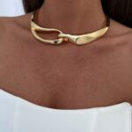 Özel Seri Marka Model Gold Choker Kolye