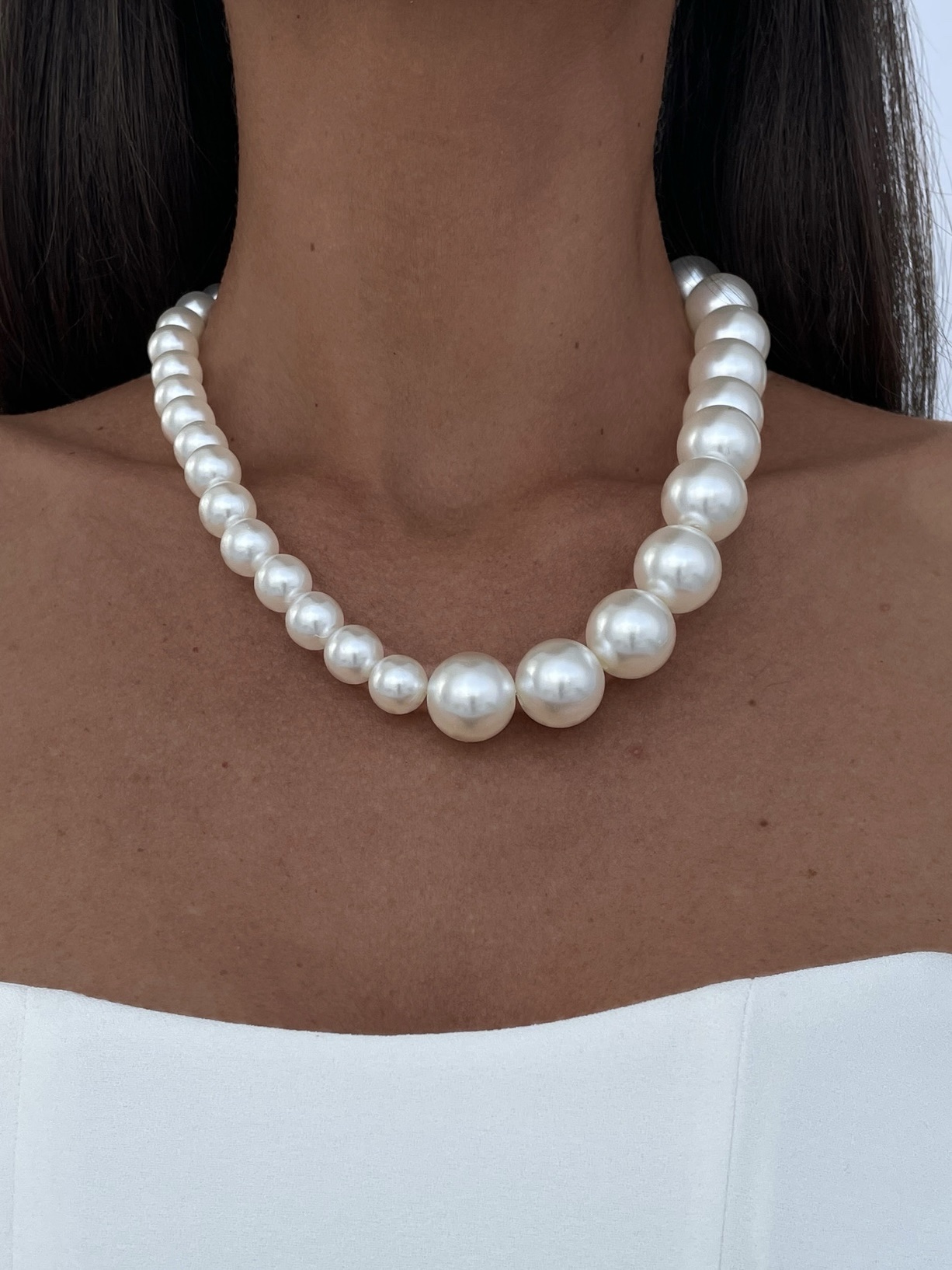 img_5400 LP Özel Üretim Yarısı Büyük İnci Kolye