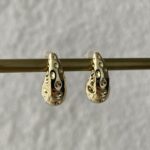 Özel Seri Geometrik Desen Gold Mini Marka Küpe