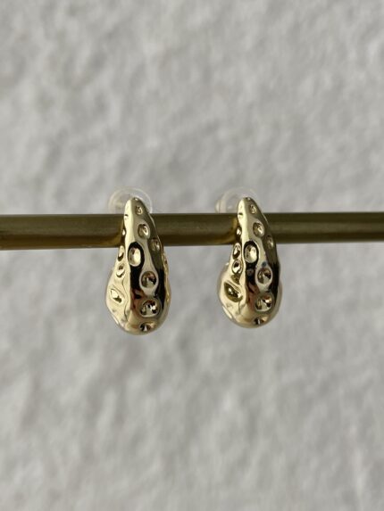 Özel Seri Geometrik Desen Gold Mini Marka Küpe