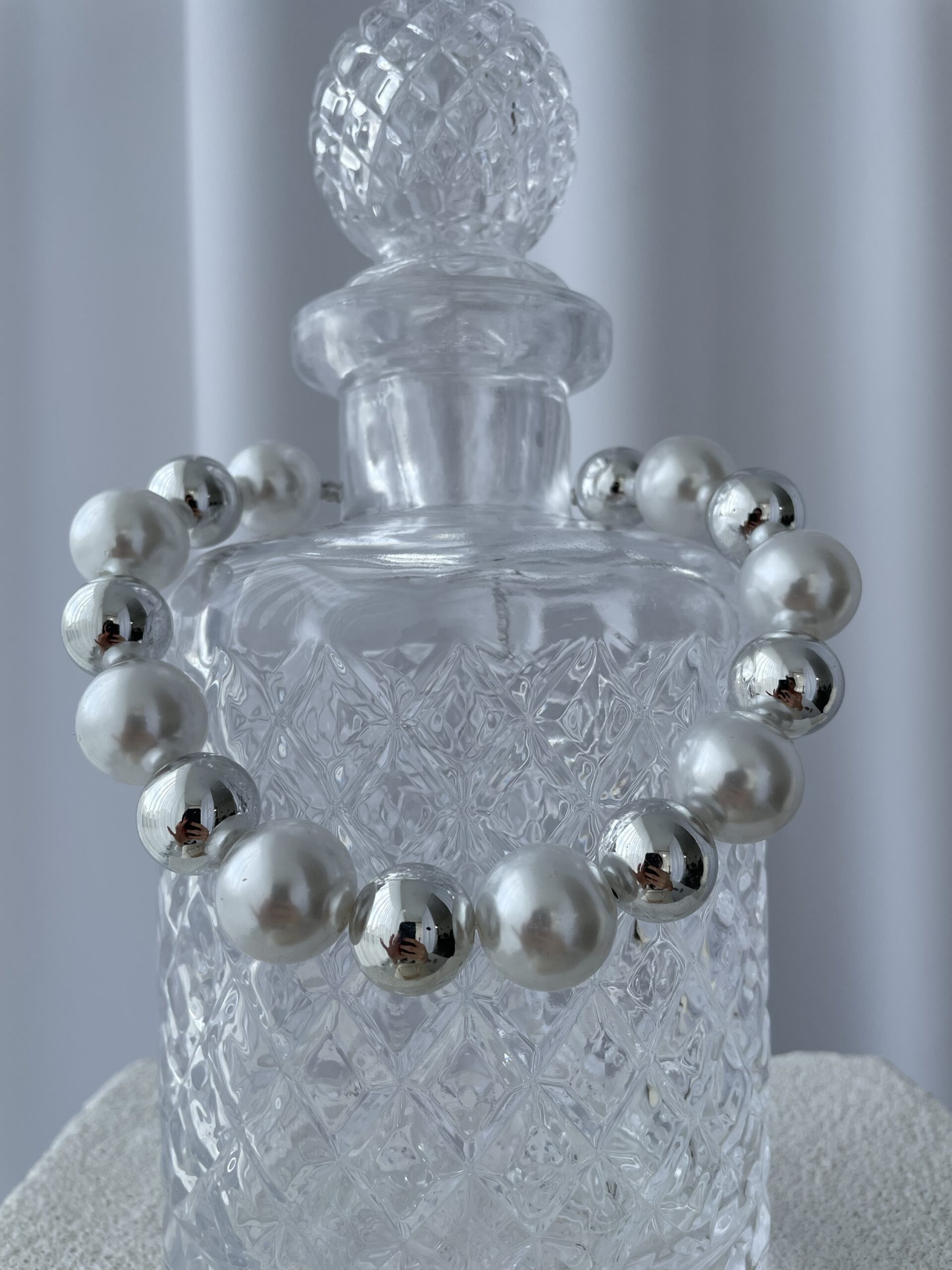 img_7447 Özel Seri Büyük Boy İncili Gümüş Top Kolye