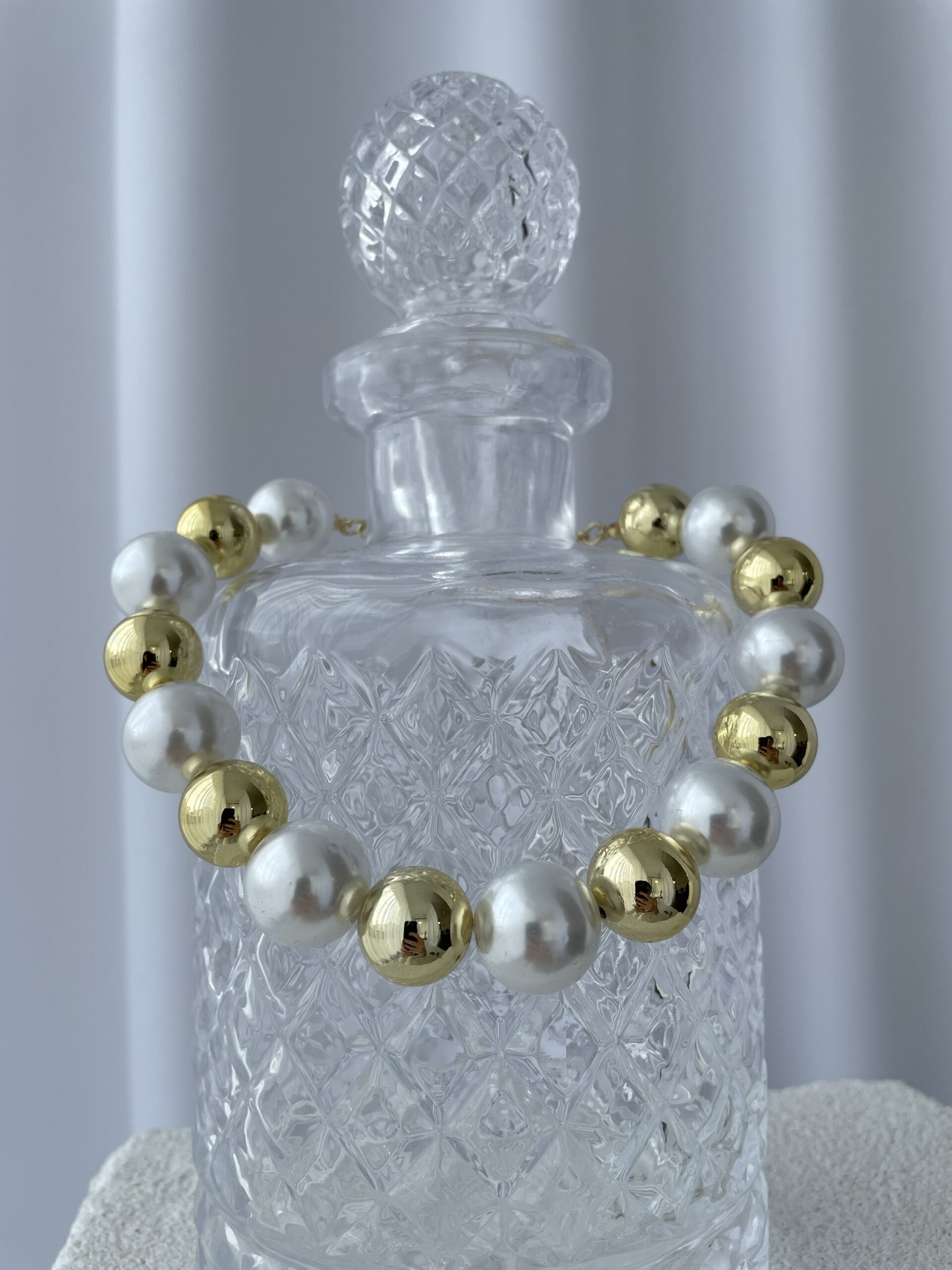 img_7451 Özel Seri Büyük Boy İncili Gold Top Kolye