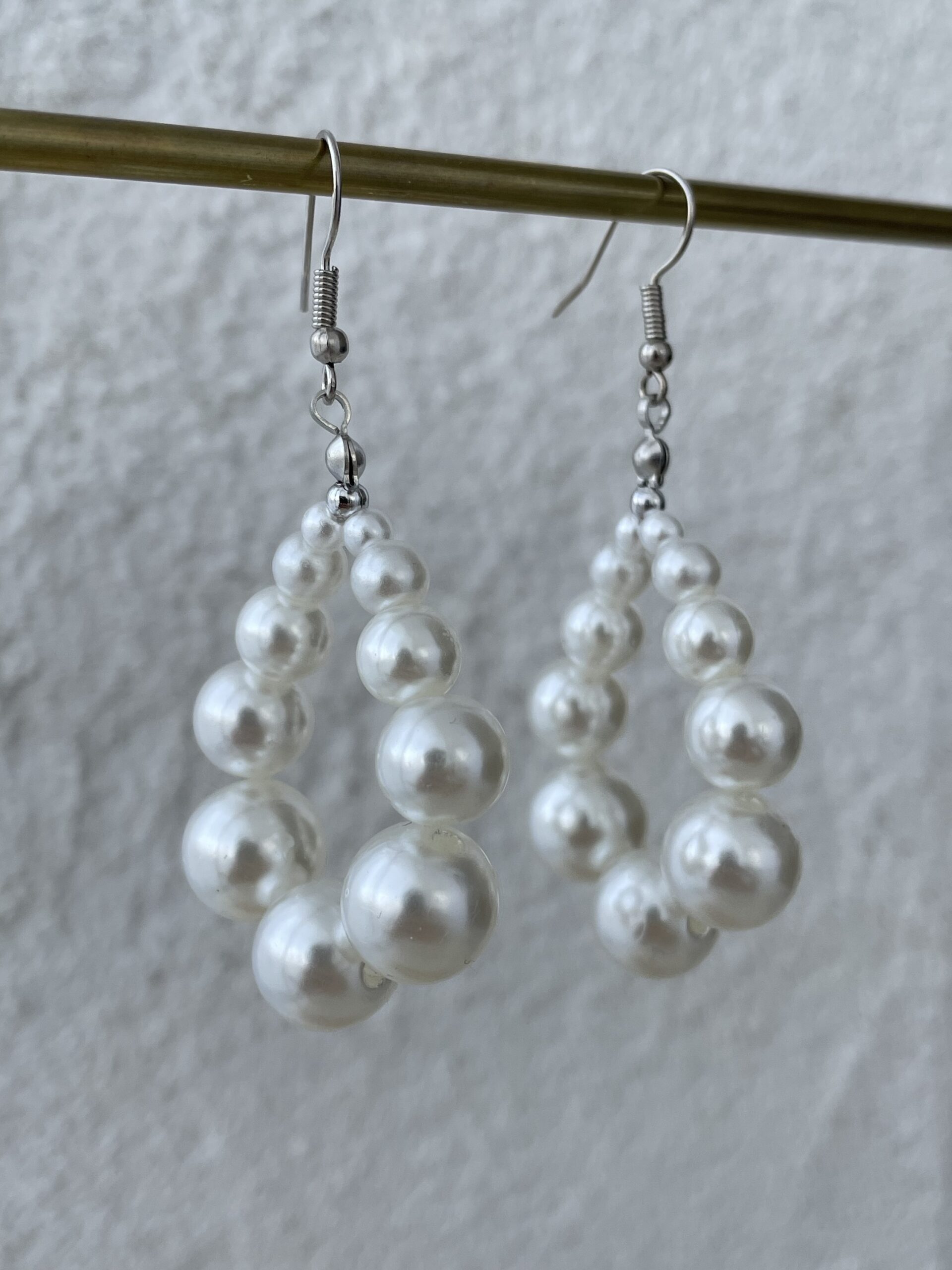 img_8302 LP Özel Üretim Oval Tasarım İnci Küpe