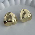 Özel Seri Soyut Tasarım Gold Küpe