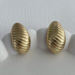 Özel Seri Tırtık Desen Gold Marka Küpe