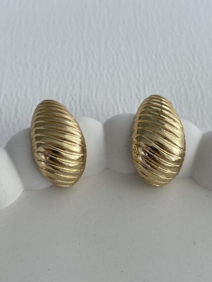 Özel Seri Tırtık Desen Gold Marka Küpe