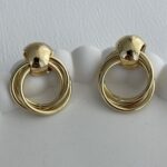 Özel Seri Gold Üçlü Halka Küpe