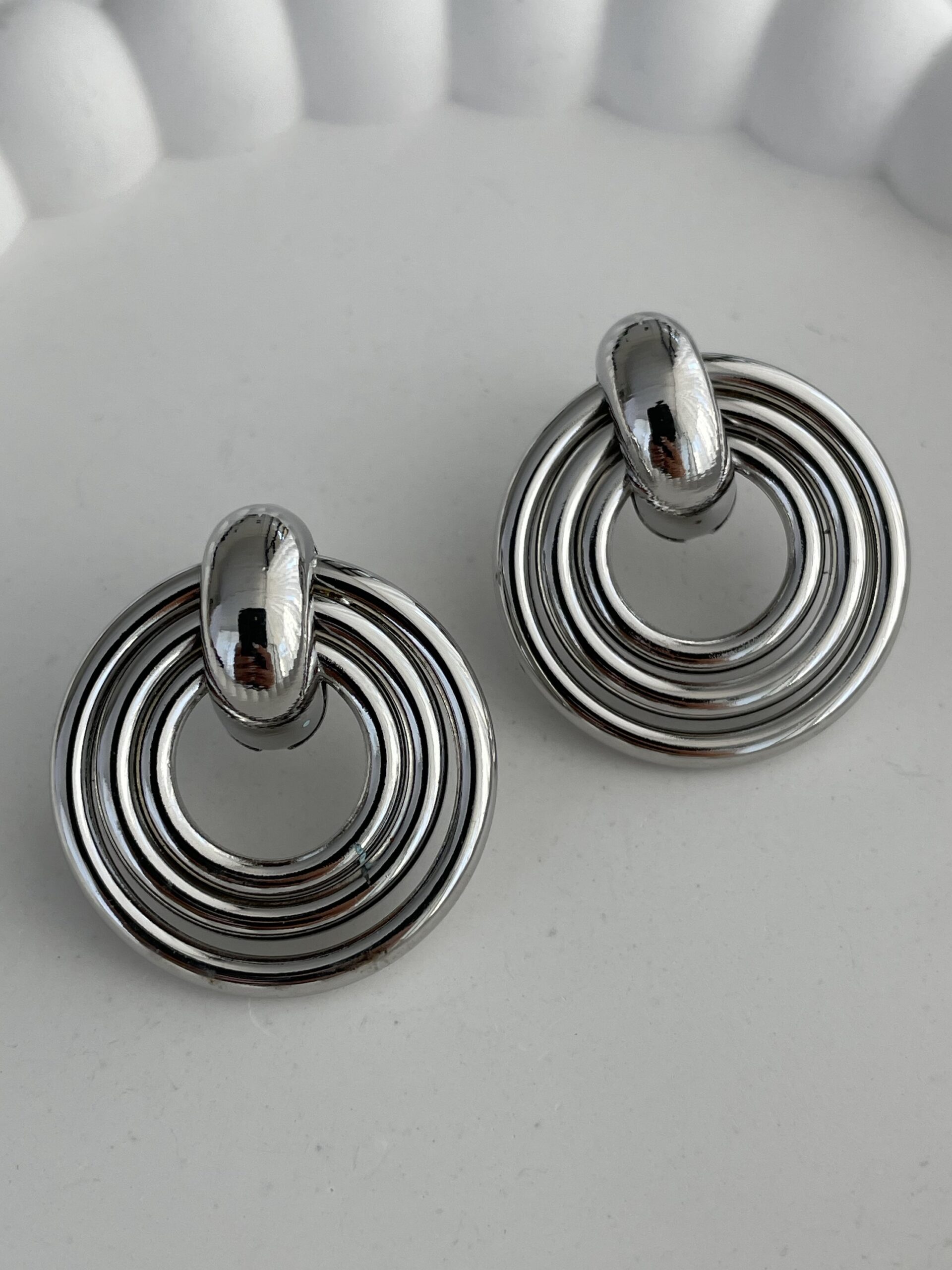 img_0077 Özel Seri Gümüş Üçlü Halka Küpe