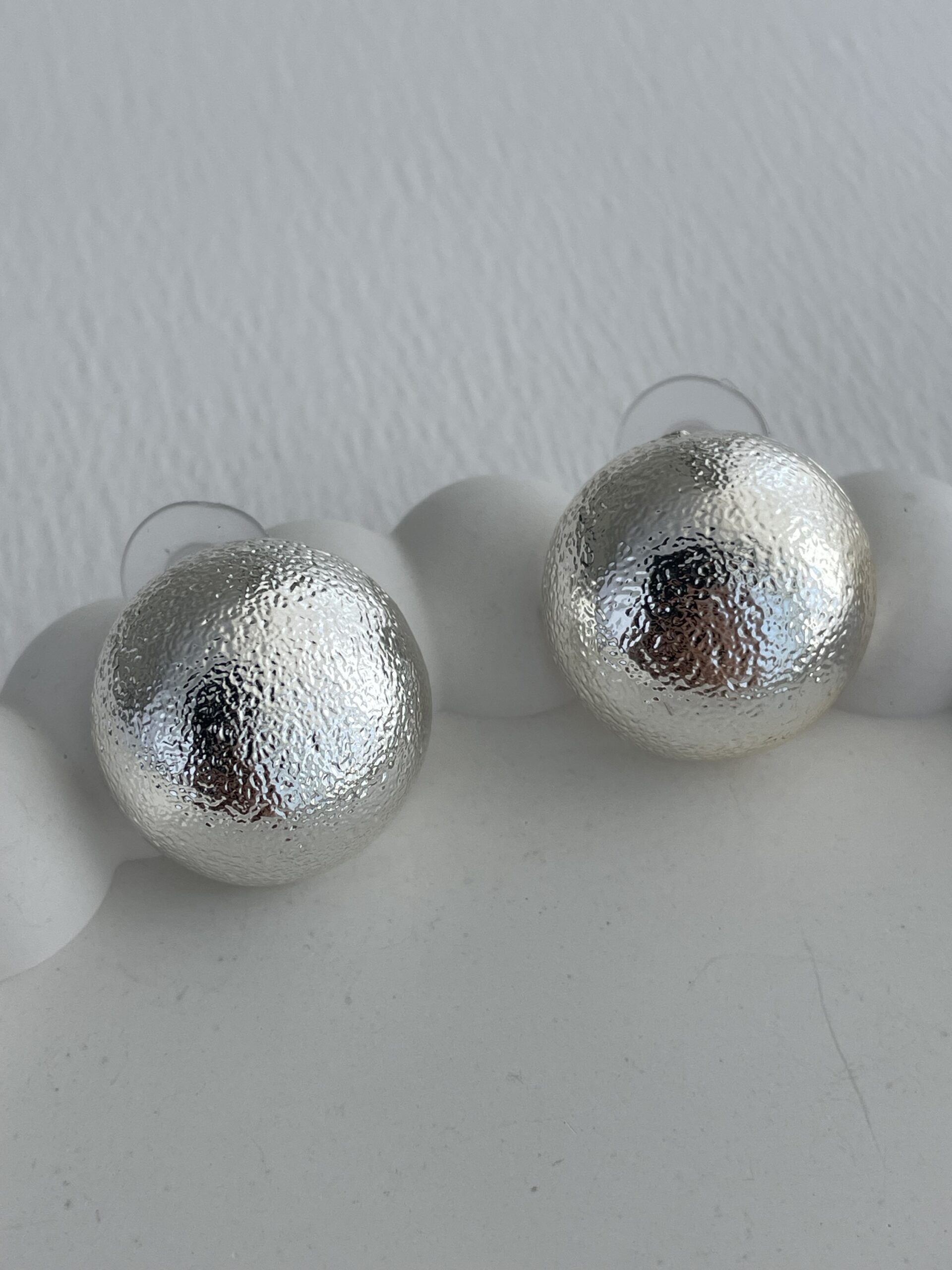 img_0145 Özel Seri Parlak Tasarım Gümüş Top Küpe