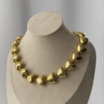Özel Seri Kalp Tasarım Gold Kolye