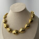Özel Seri Damla Tasarım Gold Kolye