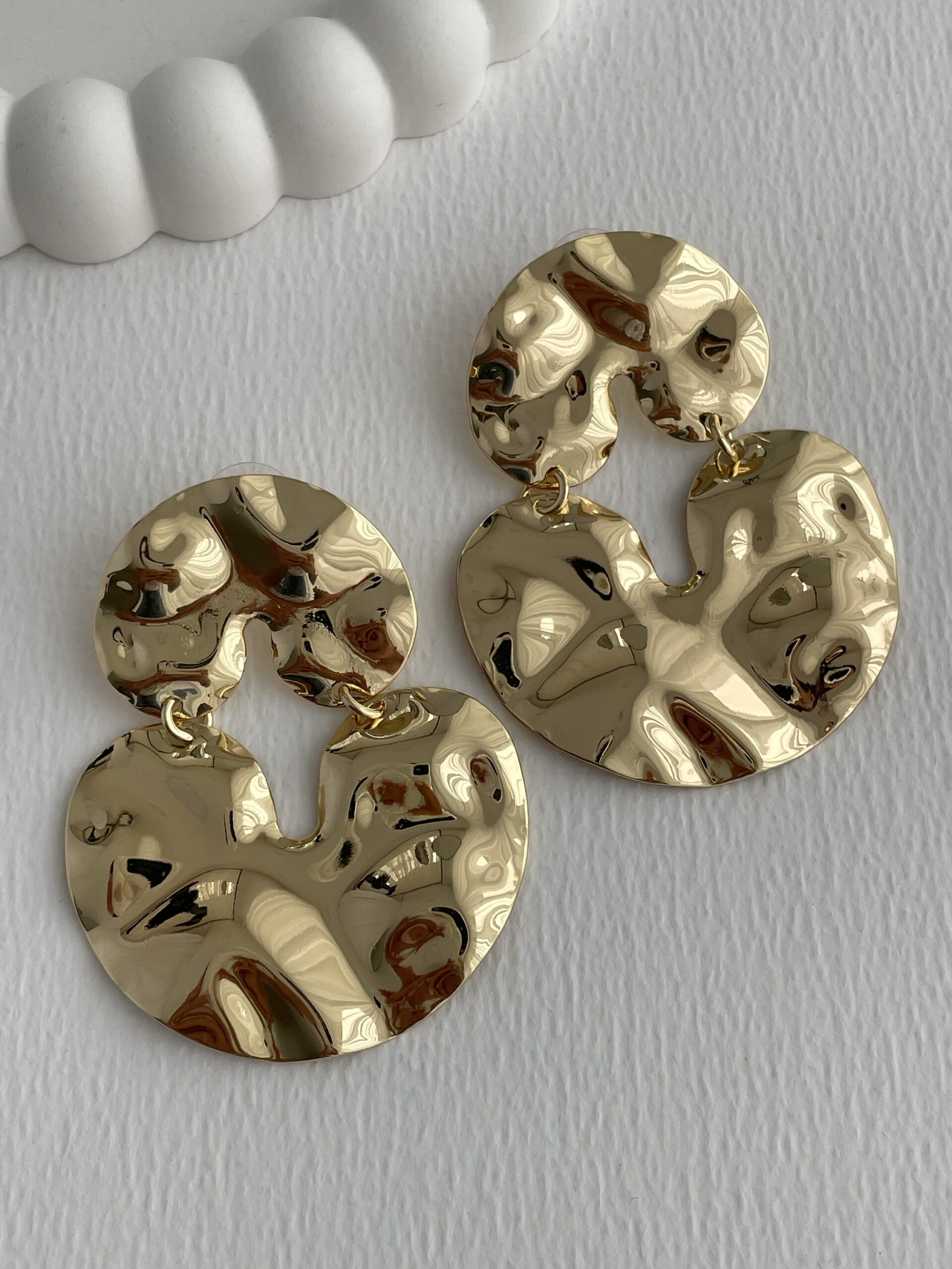 img_2997 Özel Seri Soyut Tasarım Büyük Boy Gold Küpe