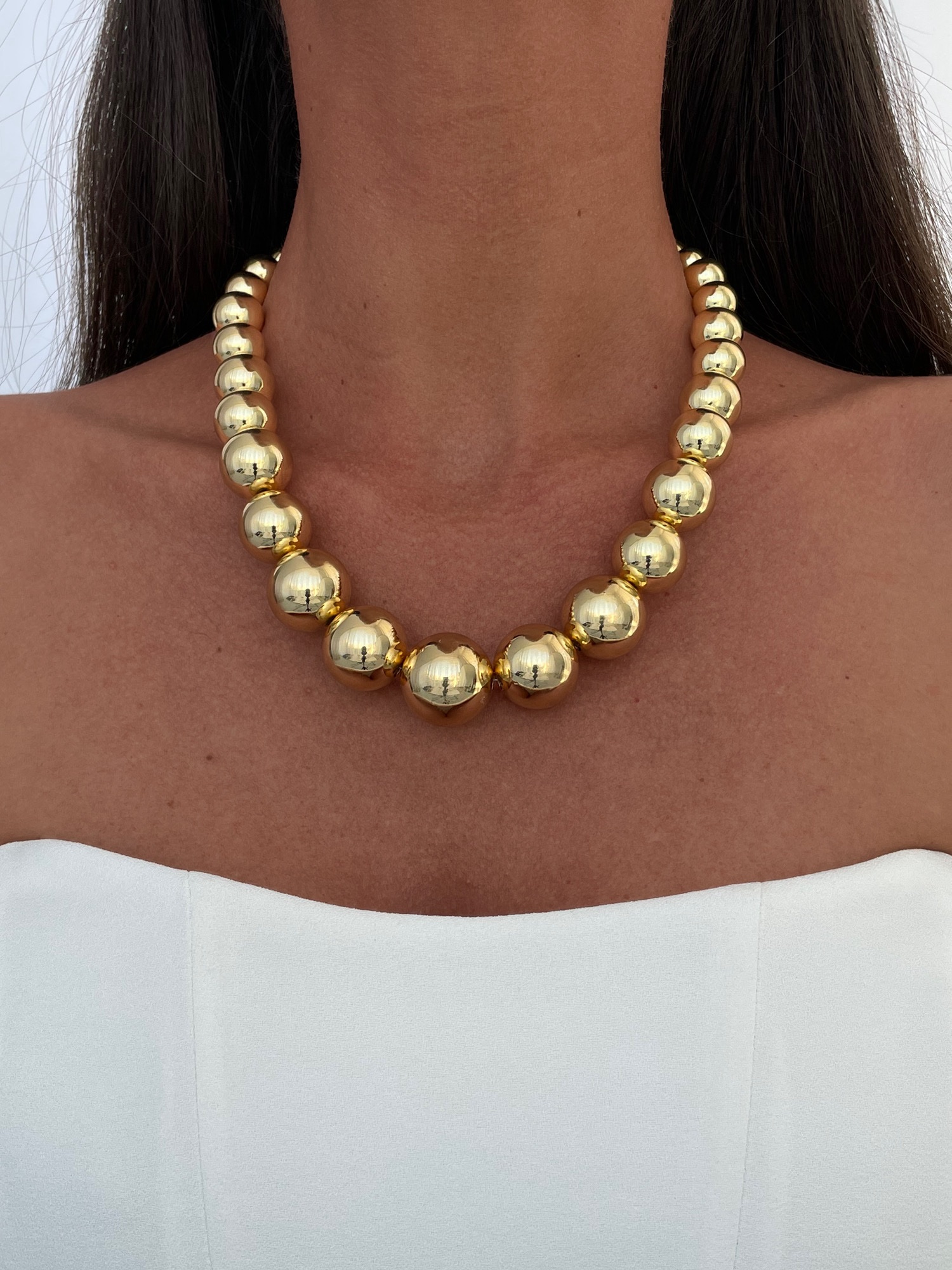 img_3006 Özel Seri Gold Büyük Küçük Top Kolye