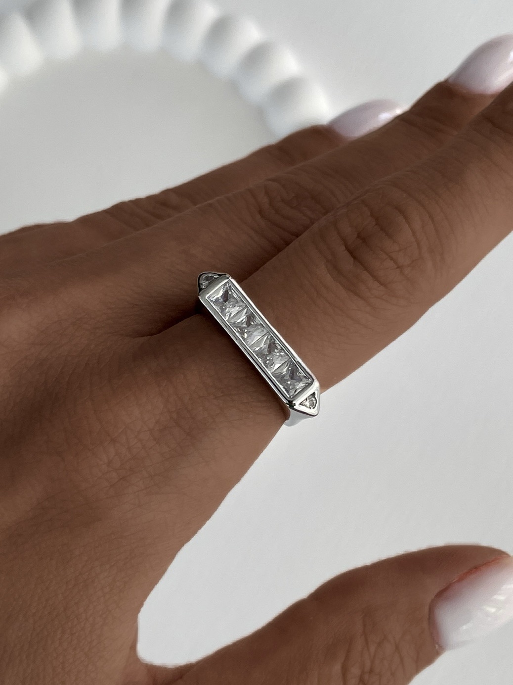 img_5734-1 Özel Seri Baget Taşlı Ayarlanabilir Gümüş Yüzük