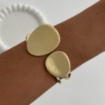 Özel Seri Geometrik Desen Gold Kelepçe Bileklik