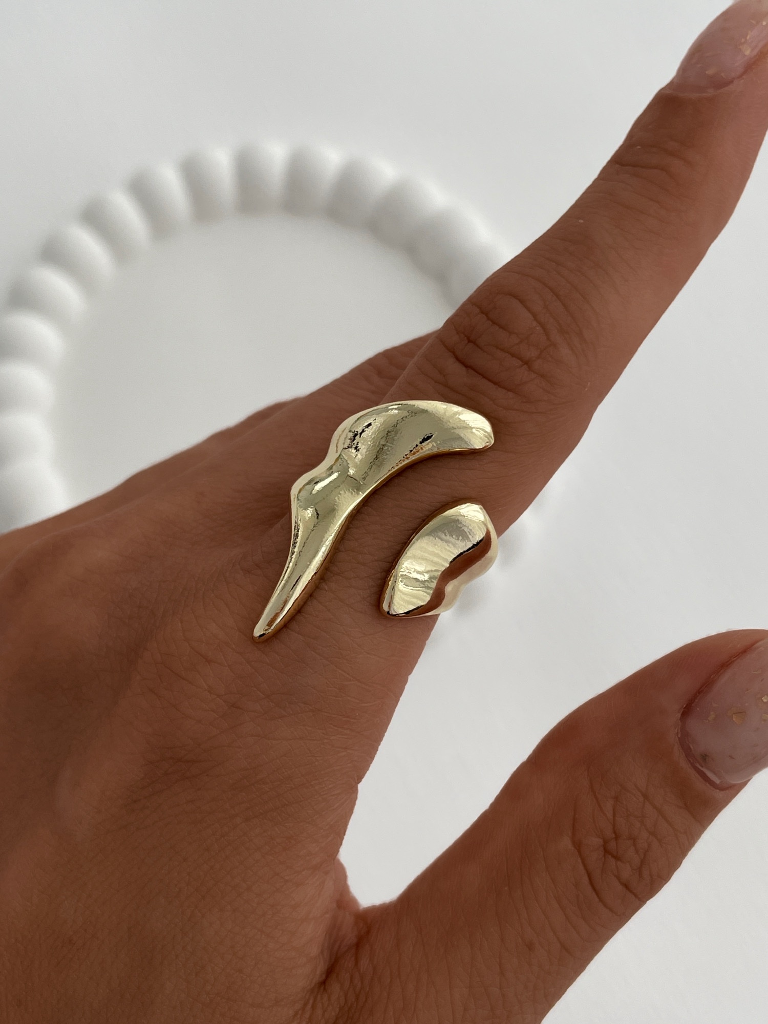 img_6524 Özel Seri Soyut Tasarım Gold Ayarlanabilir Yüzük