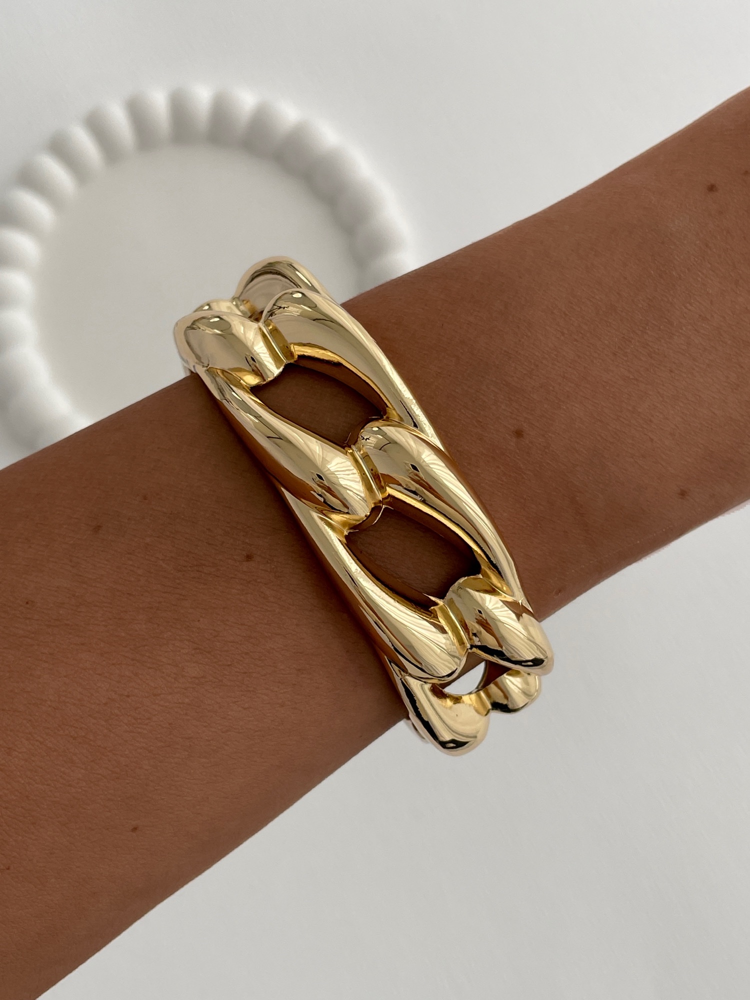 img_6788 Özel Seri Kalın Geniş Gurmet Tasarım Gold Kelepçe Bileklik