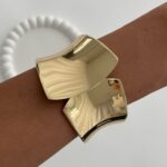 Özel Seri Geometrik Desen Gold Kelepçe Bileklik