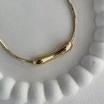 Özel Seri Asimetrik Desen Gold Kolye