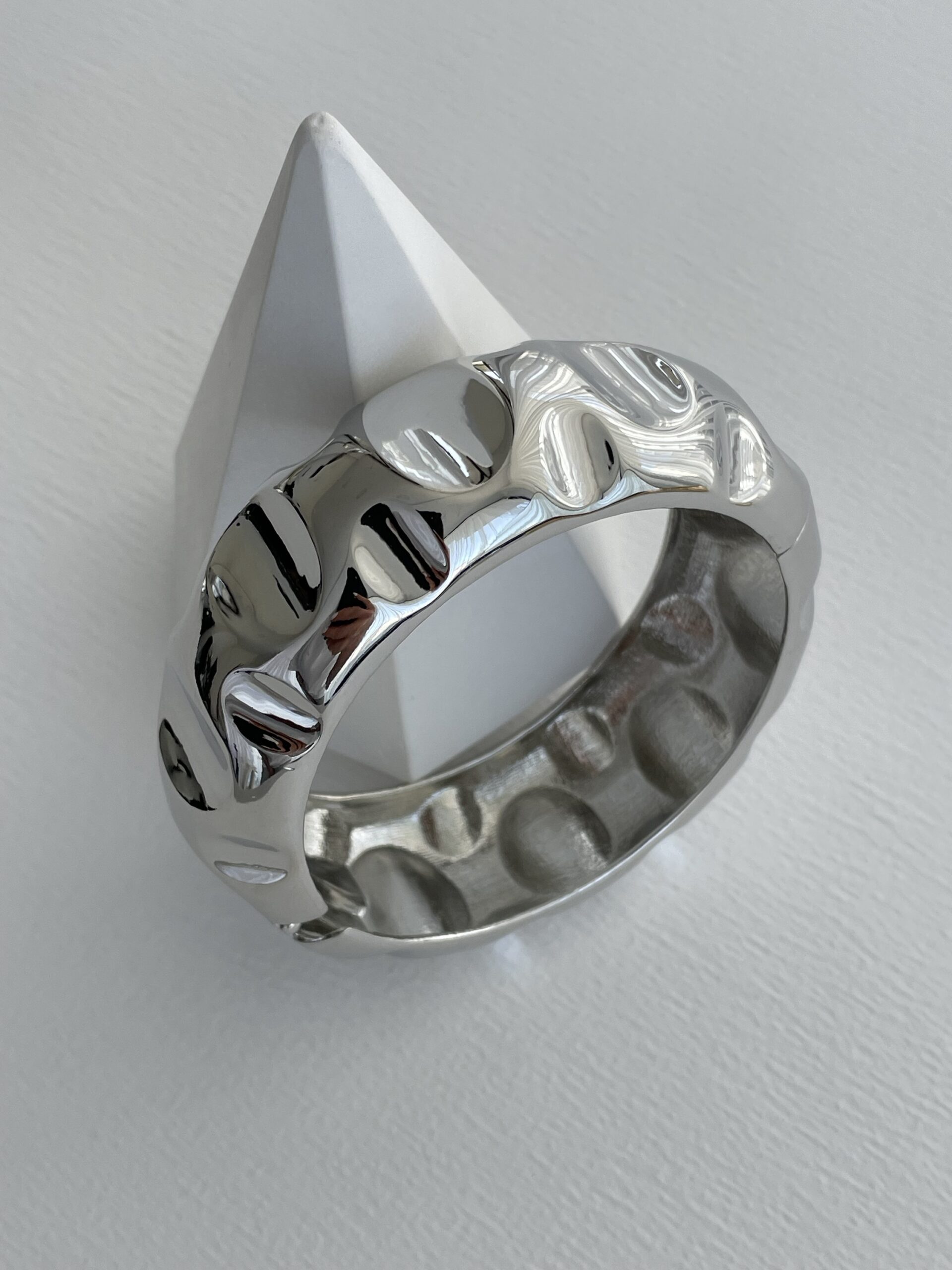 img_9630 Özel Seri Geometrik Desen Kalın Gümüş Kelepçe Bileklik