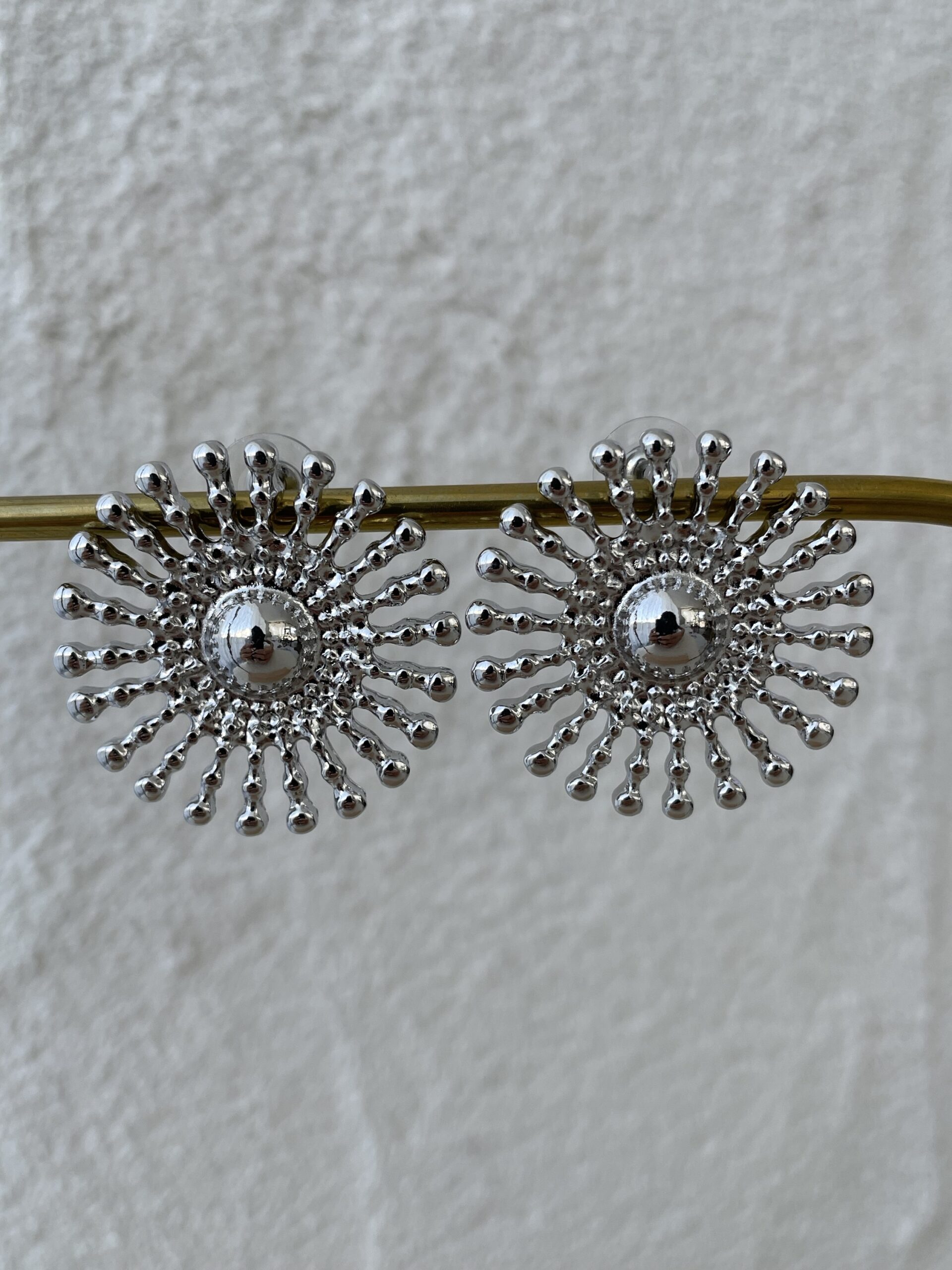 img_9649 Özel Seri Güneş Tasarım Gümüş Küpe